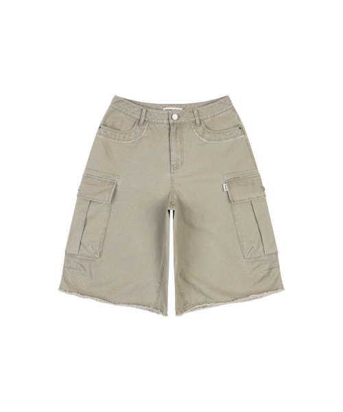 ORDINARY HOLIDAY（オーディナリー ホリデー）の「CARGO WIDE SHORTS [BEIGE]（その他パンツ・レディース・その他・SMALL/MEDIUM）」の4枚目の写真