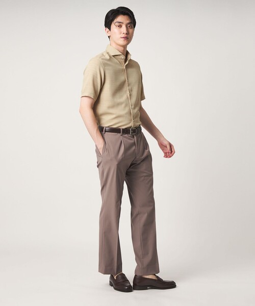A DAY IN THE LIFE UNITED ARROWS（アデイインザライフユナイテッドアローズ）の「スラブオックス カッタウェイカラーシャツ-吸水速乾・通気性-＜A DAY IN THE LIFE＞（シャツ/ブラウス・メンズ・ネイビー/ベージュ/ホワイト・L/M/S/XL）」の19枚目の写真