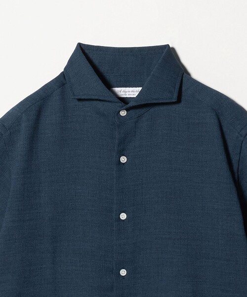 A DAY IN THE LIFE UNITED ARROWS（アデイインザライフユナイテッドアローズ）の「スラブオックス カッタウェイカラーシャツ-吸水速乾・通気性-＜A DAY IN THE LIFE＞（シャツ/ブラウス・メンズ・ネイビー/ベージュ/ホワイト・L/M/S/XL）」の10枚目の写真