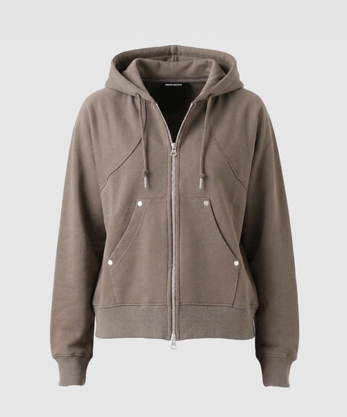 NOCTO ARCHIVE(ノクトアーカイブ)の「NOCTO ARCHIVE/ノクト アーカイブ Studs Zip Hoodie(パーカー・メンズ・グレー/ブラック・MEDIUM/LARGE)」の1枚目の写真