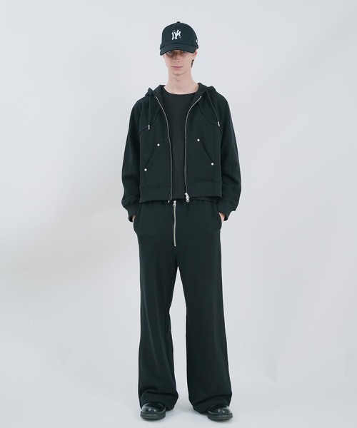 NOCTO ARCHIVE(ノクトアーカイブ)の「NOCTO ARCHIVE/ノクト アーカイブ Studs Zip Hoodie(パーカー・メンズ・グレー/ブラック・MEDIUM/LARGE)」の8枚目の写真