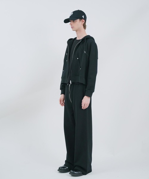 NOCTO ARCHIVE(ノクトアーカイブ)の「NOCTO ARCHIVE/ノクト アーカイブ Studs Zip Hoodie(パーカー・メンズ・グレー/ブラック・MEDIUM/LARGE)」の9枚目の写真