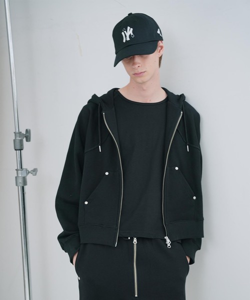 NOCTO ARCHIVE(ノクトアーカイブ)の「NOCTO ARCHIVE/ノクト アーカイブ Studs Zip Hoodie(パーカー・メンズ・グレー/ブラック・MEDIUM/LARGE)」の10枚目の写真