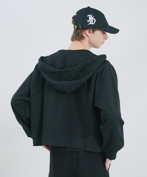 NOCTO ARCHIVE(ノクトアーカイブ)の「NOCTO ARCHIVE/ノクト アーカイブ Studs Zip Hoodie(パーカー・メンズ・グレー/ブラック・MEDIUM/LARGE)」の14枚目の写真