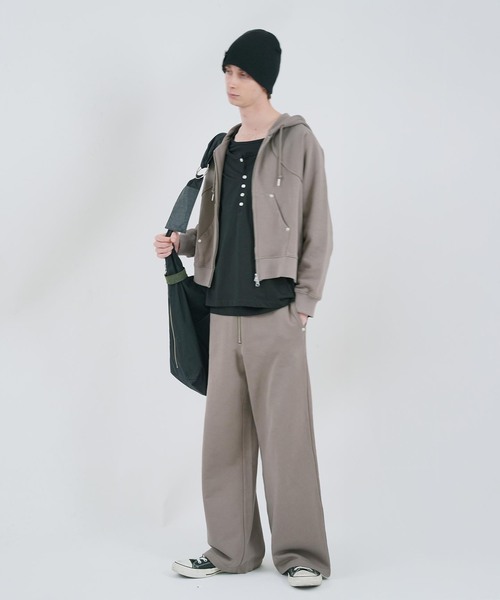 NOCTO ARCHIVE(ノクトアーカイブ)の「NOCTO ARCHIVE/ノクト アーカイブ Studs Zip Hoodie(パーカー・メンズ・グレー/ブラック・MEDIUM/LARGE)」の16枚目の写真