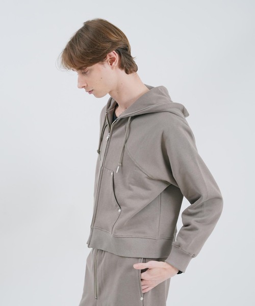 NOCTO ARCHIVE(ノクトアーカイブ)の「NOCTO ARCHIVE/ノクト アーカイブ Studs Zip Hoodie(パーカー・メンズ・グレー/ブラック・MEDIUM/LARGE)」の20枚目の写真