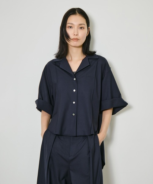 CITY TOKYO(シティトウキョウ)の「【CITY TOKYO/シティートウキョウ】 Super120 Tropical Shirt/開襟シャツ(シャツ/ブラウス・レディース・ネイビー/ブラウン/チャコールグレー・FREE)」の17枚目の写真