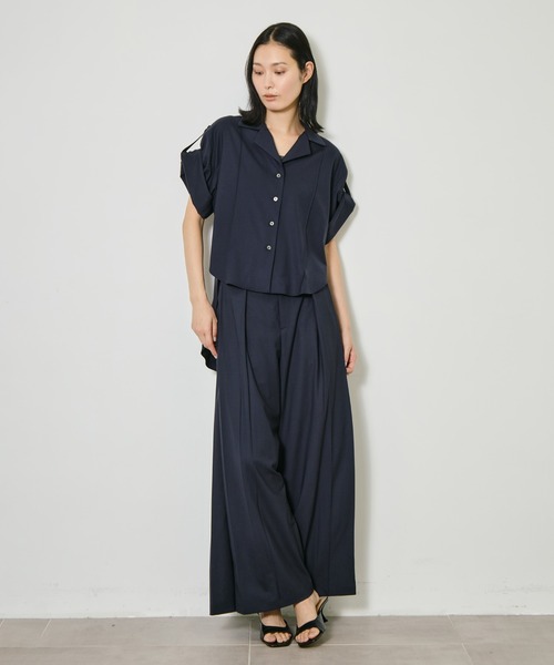 CITY TOKYO(シティトウキョウ)の「【CITY TOKYO/シティートウキョウ】 Super120 Tropical Shirt/開襟シャツ(シャツ/ブラウス・レディース・ネイビー/ブラウン/チャコールグレー・FREE)」の16枚目の写真