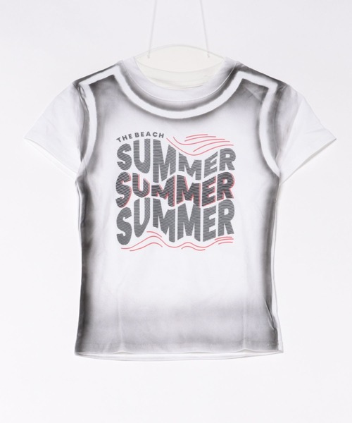 Lis ardent(リスアルダン)の「summer色落ち風レトロ ロゴ配色リンガーTシャツ / ヴィンテージ風コンパクトトップス(Tシャツ/カットソー・レディース・グレー/ブラック/ホワイト・M)」の2枚目の写真