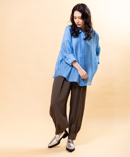 OSMOSIS（オズモーシス）の「ヘムボタンハーレムパンツ（その他パンツ・レディース・ブラウン/グレー/ブラック・ONE SIZE）」の10枚目の写真