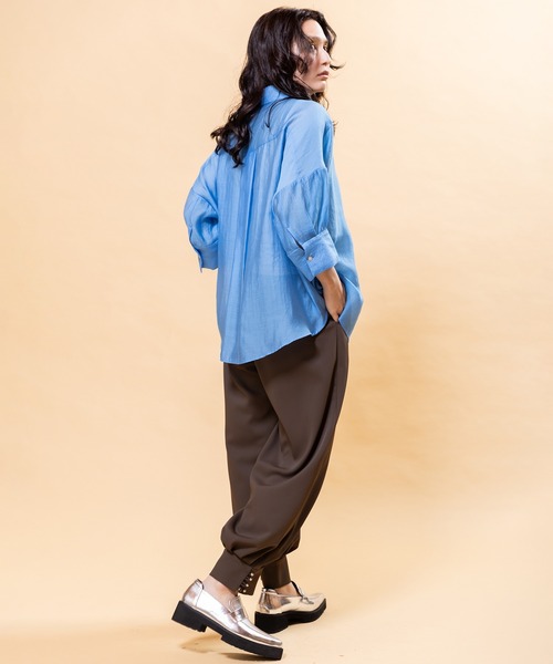 OSMOSIS（オズモーシス）の「ヘムボタンハーレムパンツ（その他パンツ・レディース・ブラウン/グレー/ブラック・ONE SIZE）」の11枚目の写真