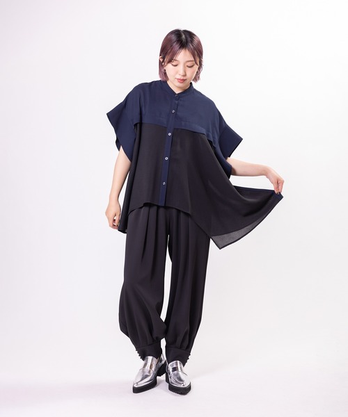 OSMOSIS（オズモーシス）の「ヘムボタンハーレムパンツ（その他パンツ・レディース・ブラウン/グレー/ブラック・ONE SIZE）」の14枚目の写真