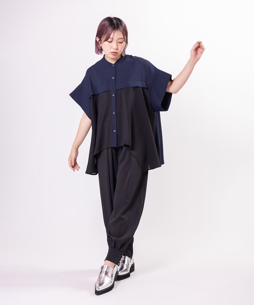 OSMOSIS（オズモーシス）の「ヘムボタンハーレムパンツ（その他パンツ・レディース・ブラウン/グレー/ブラック・ONE SIZE）」の15枚目の写真