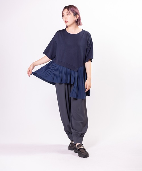 OSMOSIS（オズモーシス）の「ヘムボタンハーレムパンツ（その他パンツ・レディース・ブラウン/グレー/ブラック・ONE SIZE）」の18枚目の写真