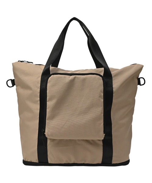 KiU(キウ)の「【KiU】大容量キャリーオントートバッグ (33L) K371(トートバッグ・レディース・レオパード/その他2/ブラック系その他2/マルチ/ベージュ/ブラック・FREE)」の4枚目の写真