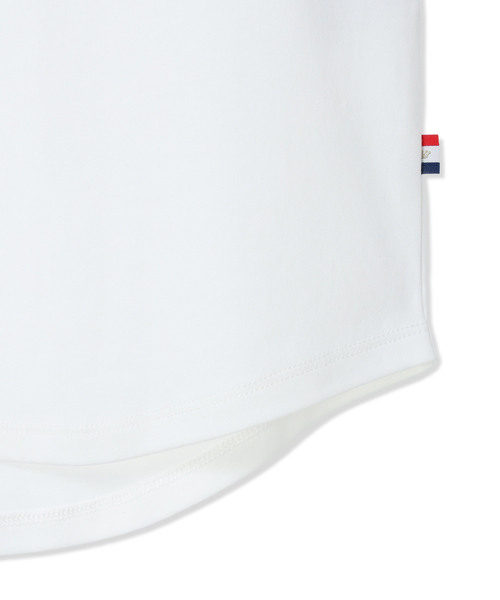 Petit Honfleur(プチオンフルール)の「【イラストレーターコラボ】ドットモチーフプリントTシャツ【接触冷感・UVカット・オーガニックコットンブレンド】(Tシャツ/カットソー・レディース・ホワイト/ネイビー・M/L)」の21枚目の写真