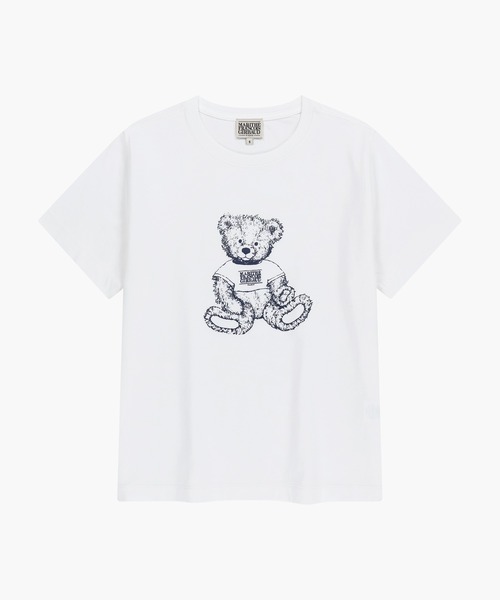 MARITHE + FRANCOIS GIRBAUD(マリテフランソワジルボー)の「W DOODLE BEAR TEE(Tシャツ/カットソー・レディース・ホワイト系その他/ホワイト/ネイビー/ライトピンク・SMALL/MEDIUM)」の5枚目の写真
