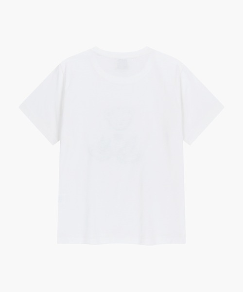 MARITHE + FRANCOIS GIRBAUD(マリテフランソワジルボー)の「W DOODLE BEAR TEE(Tシャツ/カットソー・レディース・ホワイト系その他/ホワイト/ネイビー/ライトピンク・SMALL/MEDIUM)」の6枚目の写真