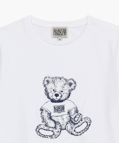 MARITHE + FRANCOIS GIRBAUD(マリテフランソワジルボー)の「W DOODLE BEAR TEE(Tシャツ/カットソー・レディース・ホワイト系その他/ホワイト/ネイビー/ライトピンク・SMALL/MEDIUM)」の7枚目の写真