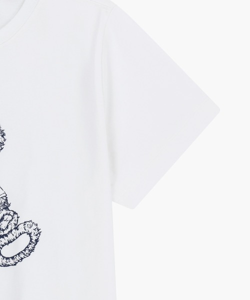 MARITHE + FRANCOIS GIRBAUD(マリテフランソワジルボー)の「W DOODLE BEAR TEE(Tシャツ/カットソー・レディース・ホワイト系その他/ホワイト/ネイビー/ライトピンク・SMALL/MEDIUM)」の8枚目の写真