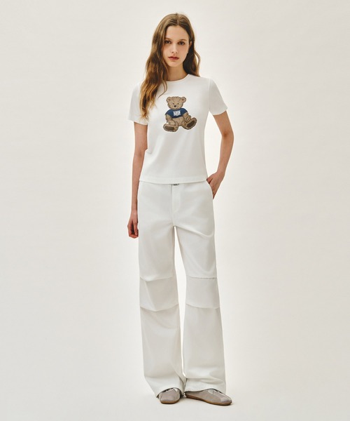 MARITHE + FRANCOIS GIRBAUD(マリテフランソワジルボー)の「W DOODLE BEAR TEE(Tシャツ/カットソー・レディース・ホワイト系その他/ホワイト/ネイビー/ライトピンク・SMALL/MEDIUM)」の12枚目の写真