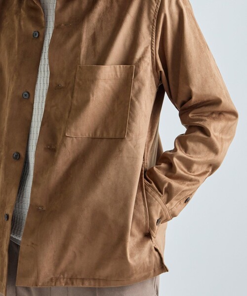 MEN'S BIGI（メンズビギ）の「フェイクスエード リラックスフィットシャツ（シャツ/ブラウス・メンズ・チャコールグレー/ブラウン/ブラック・01/02/03/04）」の20枚目の写真
