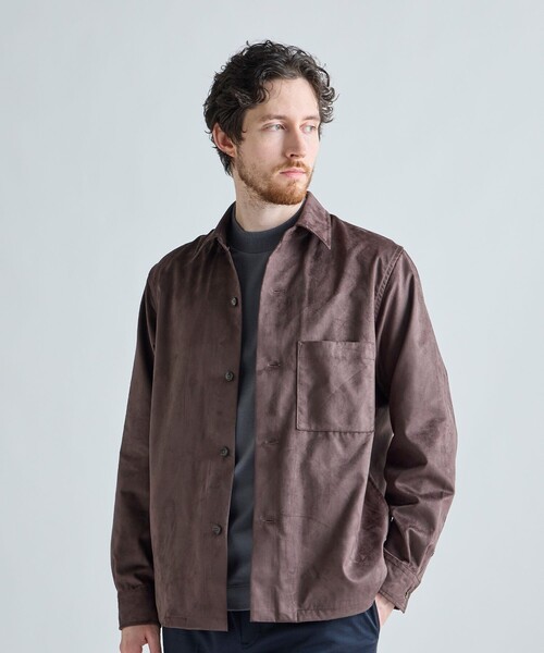 MEN'S BIGI（メンズビギ）の「フェイクスエード リラックスフィットシャツ（シャツ/ブラウス・メンズ・チャコールグレー/ブラウン/ブラック・01/02/03/04）」の21枚目の写真