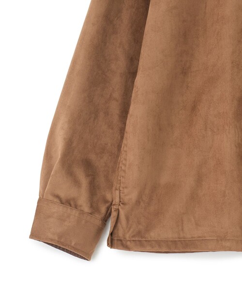 MEN'S BIGI（メンズビギ）の「フェイクスエード リラックスフィットシャツ（シャツ/ブラウス・メンズ・チャコールグレー/ブラウン/ブラック・01/02/03/04）」の10枚目の写真