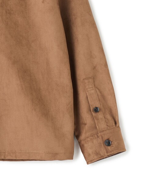 MEN'S BIGI（メンズビギ）の「フェイクスエード リラックスフィットシャツ（シャツ/ブラウス・メンズ・チャコールグレー/ブラウン/ブラック・01/02/03/04）」の14枚目の写真