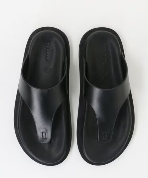 Rouge vif(ルージュヴィフ)の「【Waa.Studios/ワースタジオ】レザートングサンダル KEO SANDAL(サンダル・レディース・ブラック/アイボリー・38/36/37)」の3枚目の写真