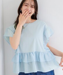 SHOO・LA・RUE | 【S-LL/洗濯機可】着るだけで決まる 主役級フリルトップス(Tシャツ/カットソー)