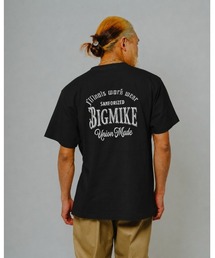 BIG MIKE ビッグマイク/ 26秋冬新作 オールディーズロゴ バックプリント 半袖Tシャツ コットン ユニセックス //// 102628602
