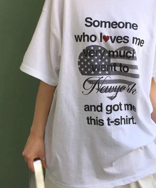 VIVID LADY(ビビッドレディー)の「ハートフラッグプリント 半袖カットソー(Tシャツ/カットソー・レディース・ネイビー/ホワイト/ミント・FREE)」の9枚目の写真