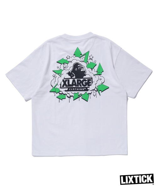 LIXTICK(リックスティック)の「XLARGE×LIXTICK BUBBLE OG S/S TEE(Tシャツ/カットソー・メンズ・ブラック/ホワイト/グリーン・S/M/L/XL)」の2枚目の写真