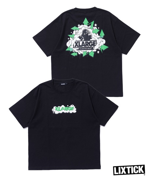 LIXTICK(リックスティック)の「XLARGE×LIXTICK BUBBLE OG S/S TEE(Tシャツ/カットソー・メンズ・ブラック/ホワイト/グリーン・S/M/L/XL)」の3枚目の写真