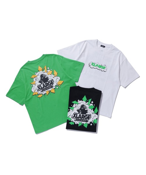LIXTICK(リックスティック)の「XLARGE×LIXTICK BUBBLE OG S/S TEE(Tシャツ/カットソー・メンズ・ブラック/ホワイト/グリーン・S/M/L/XL)」の4枚目の写真
