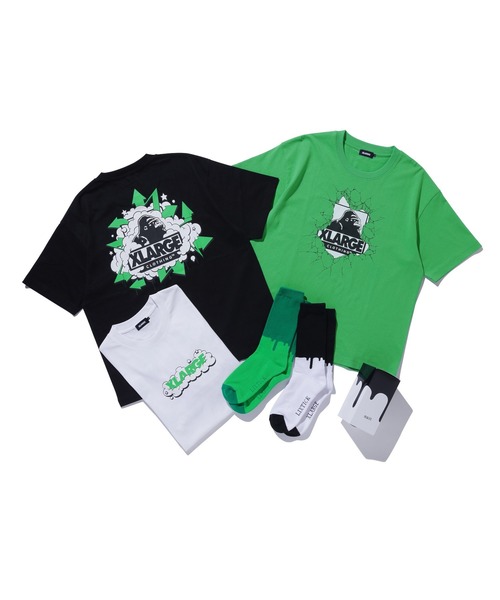 LIXTICK（リックスティック）の「XLARGE×LIXTICK BUBBLE OG S/S TEE（Tシャツ/カットソー・メンズ・ブラック/ホワイト/グリーン・S/M/L/XL）」の19枚目の写真