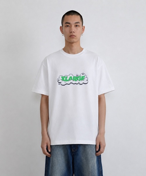 LIXTICK(リックスティック)の「XLARGE×LIXTICK BUBBLE OG S/S TEE(Tシャツ/カットソー・メンズ・ブラック/ホワイト/グリーン・S/M/L/XL)」の13枚目の写真
