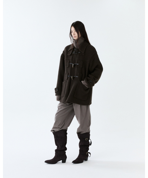 THEENDQUESTION(ジエンドクエスチョン)の「Toggle handmade coat / BROWN(ダッフルコート・レディース・その他・FREE)」の4枚目の写真