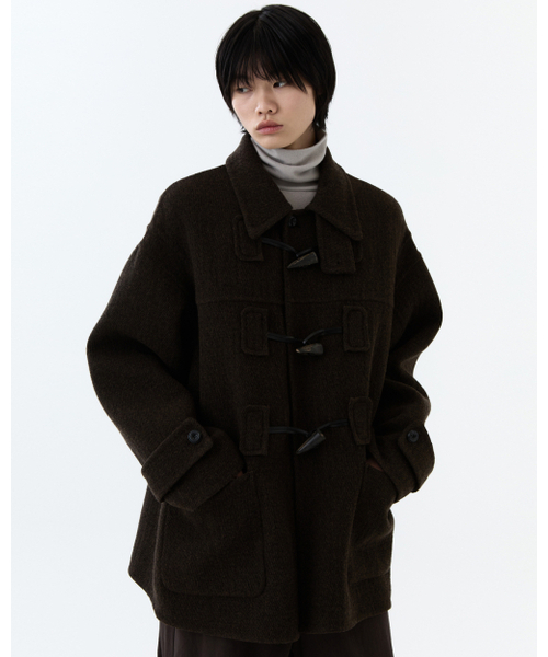 THEENDQUESTION(ジエンドクエスチョン)の「Toggle handmade coat / BROWN(ダッフルコート・レディース・その他・FREE)」の7枚目の写真