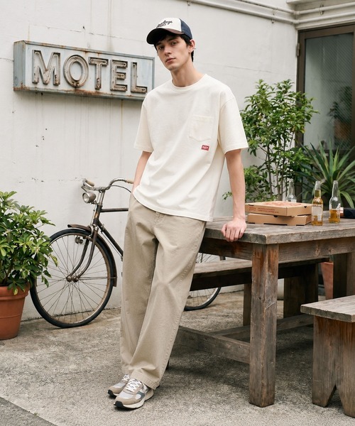 Rawlings(ローリングス)の「【Rawlings/ローリングス】RAWLINGS BACK PK T / バックプリントTシャツ 半袖 クルーネック(Tシャツ/カットソー・レディース・ホワイト/グレー・LARGE/X-LARGE/MEDIUM)」の4枚目の写真