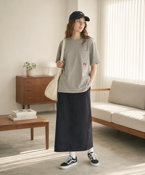 Rawlings(ローリングス)の「【Rawlings/ローリングス】RAWLINGS BACK PK T / バックプリントTシャツ 半袖 クルーネック(Tシャツ/カットソー・レディース・ホワイト/グレー・LARGE/X-LARGE/MEDIUM)」の5枚目の写真