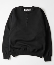 【Sourcream】ウエスタンボタンヘンリーネックニット