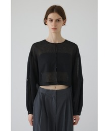 RIM.ARK | Open sleeve sheer SH(シアー リラックス ワイド シャツ)(シャツ/ブラウス)