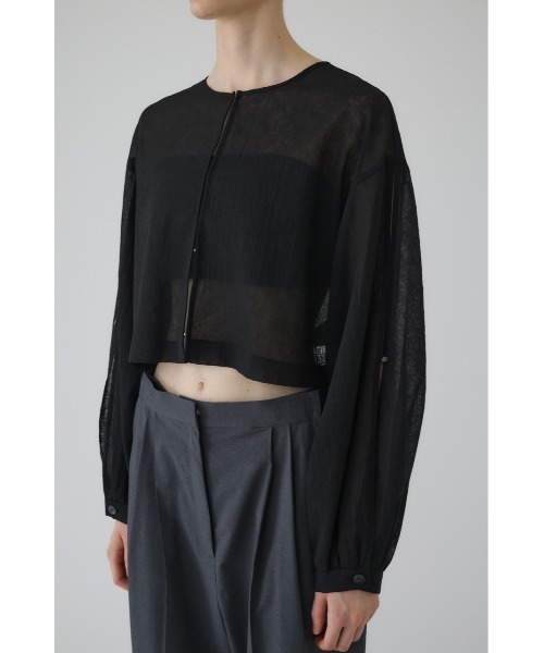RIM.ARK(リムアーク)の「【RESTOCK PRE ORDER】Open sleeve sheer SH(シアー リラックス ワイド シャツ)(シャツ/ブラウス・レディース・ホワイト/ブラック・FREE)」の19枚目の写真