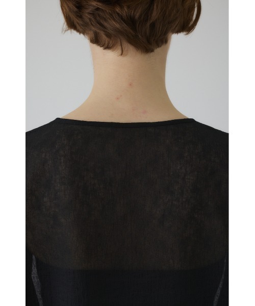 RIM.ARK(リムアーク)の「【RESTOCK PRE ORDER】Open sleeve sheer SH(シアー リラックス ワイド シャツ)(シャツ/ブラウス・レディース・ホワイト/ブラック・FREE)」の21枚目の写真
