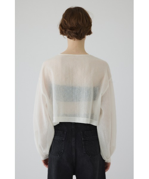 RIM.ARK(リムアーク)の「【RESTOCK PRE ORDER】Open sleeve sheer SH(シアー リラックス ワイド シャツ)(シャツ/ブラウス・レディース・ホワイト/ブラック・FREE)」の12枚目の写真