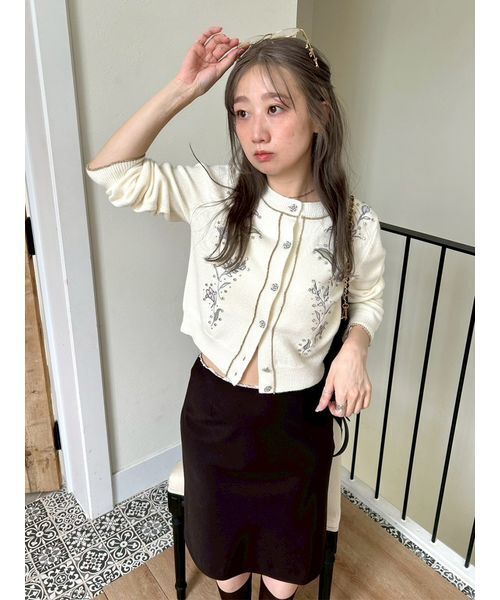 LILY BROWN(リリーブラウン)の「ニーレングスミディスカート(スカート・レディース・グレー/チェック/ブラウン・0/1)」の19枚目の写真