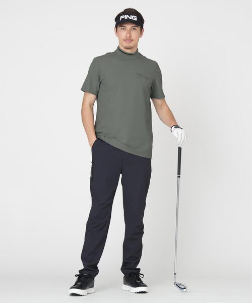 PING（ピン）の「【PING APPAREL】ワッフルロゴジャカード襟ハイネックシャツ (MENS)（Tシャツ/カットソー・メンズ・ホワイト/グレー/ブラック・M/LL/LL1/L/S）」の11枚目の写真