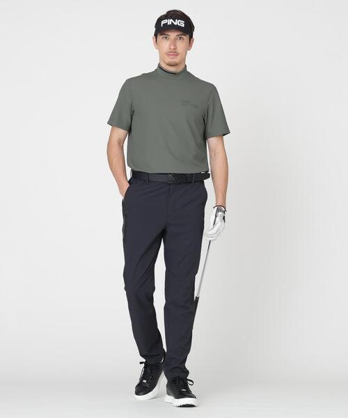 PING（ピン）の「【PING APPAREL】ワッフルロゴジャカード襟ハイネックシャツ (MENS)（Tシャツ/カットソー・メンズ・ホワイト/グレー/ブラック・M/LL/LL1/L/S）」の12枚目の写真